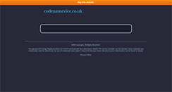 Desktop Screenshot of codenamevice.co.uk